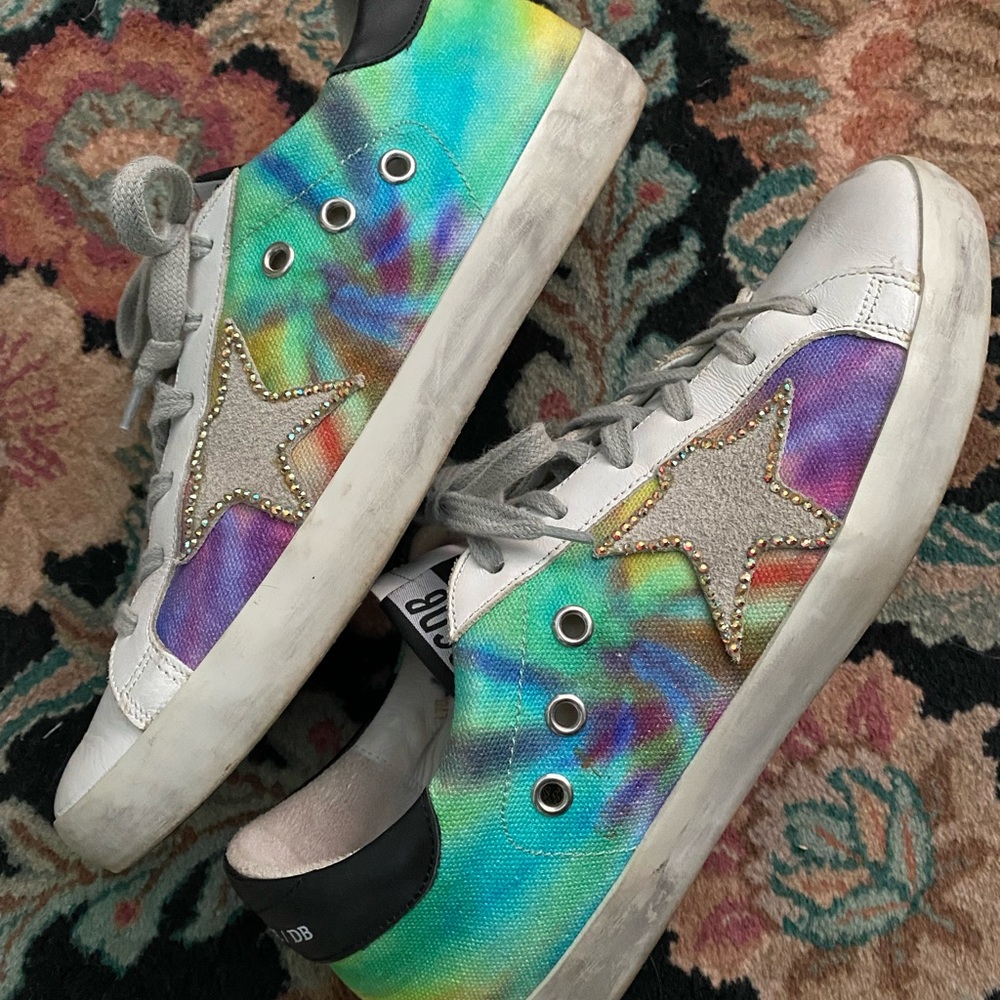 Golden Goose Tie Dye Superstar sneakers size 39 8